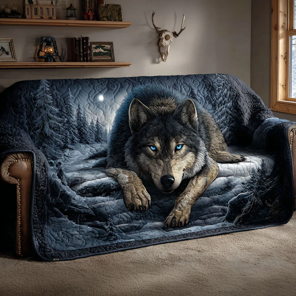 Wolf Quilted Sofa Cover NCU0VT328
