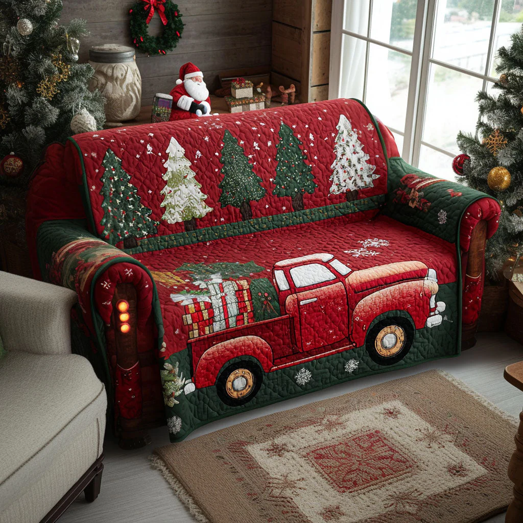 Christmas Quilted Sofa Cover NCU0VT283